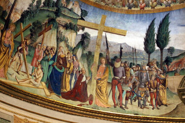 Affresco absidale in Santa Croce in Gerusalemme